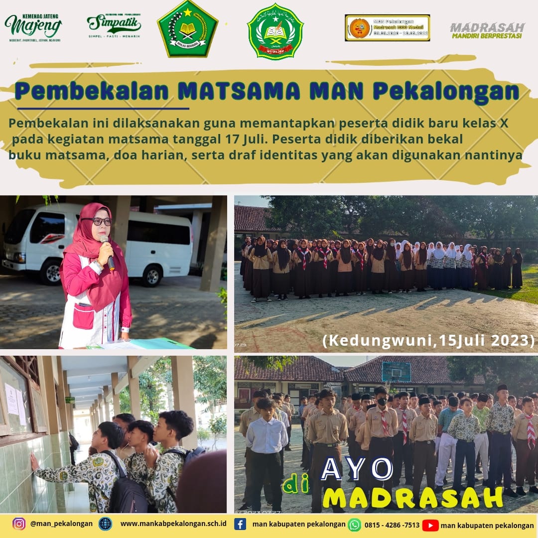 Pembekalan MATSAMA MAN Pekalongan
