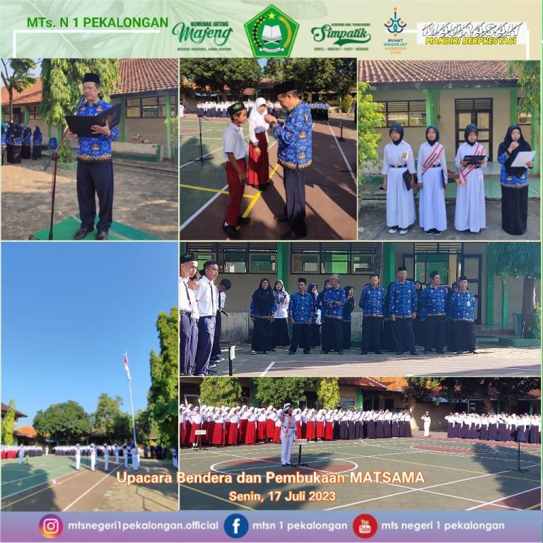 Matsama MTs N 1 Pekalongan Tahun Pelajaran 2023/2024 Resmi Dibuka