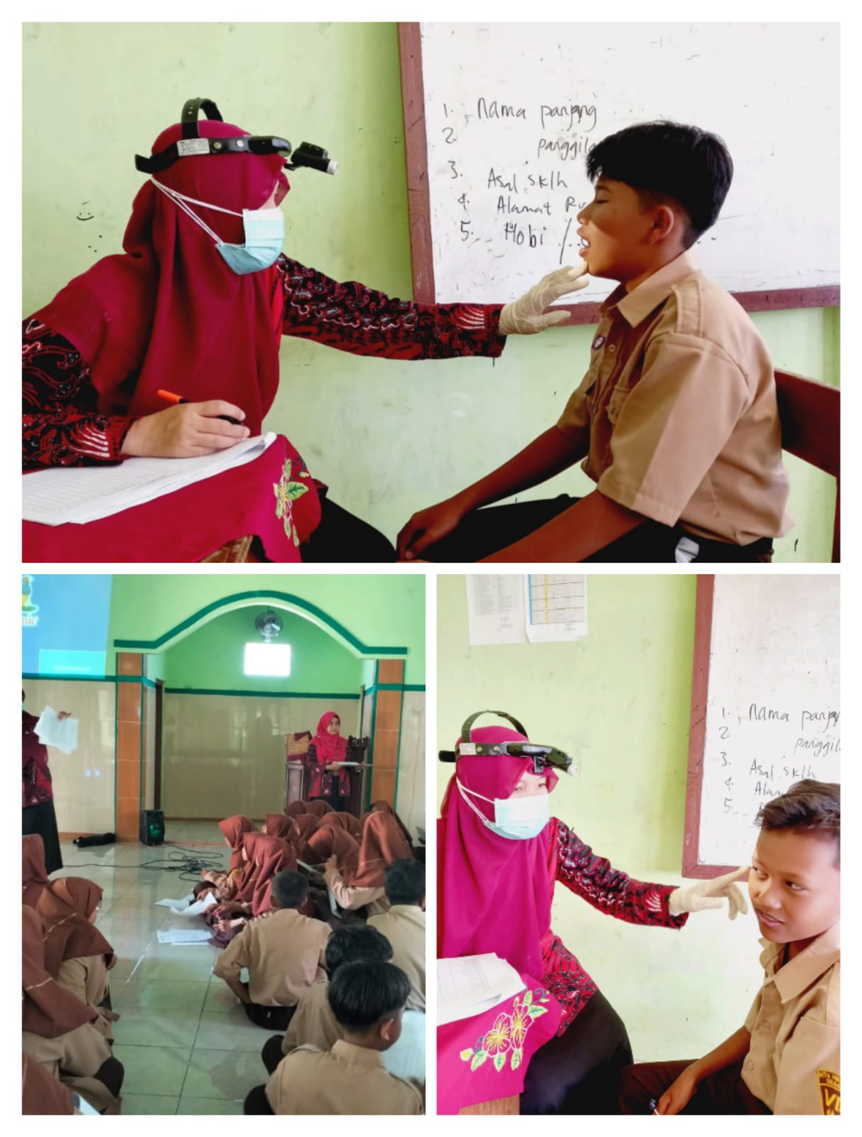 Kerjasama dengan Puskesmas, MTsN 8 Sragen Laksanakan Screening Kesehatan