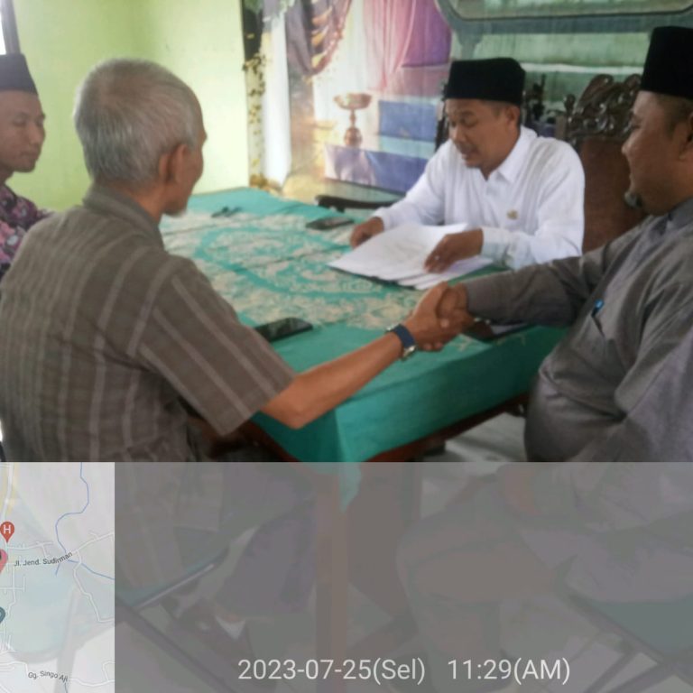 Ikrar Wakaf Tanah Desa Rogoselo