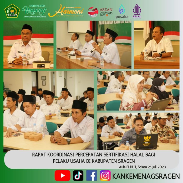 Kakankemenag Sragen: Tingkatkan Sertifikasi Halal di Kabupaten Sragen!