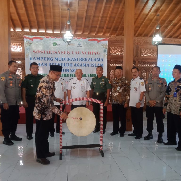 Jetak Pabrik dan Mojokulon Dilaunching sebagai Kampung Moderasi Beragama Kabupaten Sragen