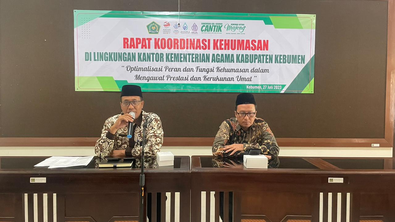 Rakor Kehumasan, Kakankemenag Kebumen Ajak Main Tik Tok