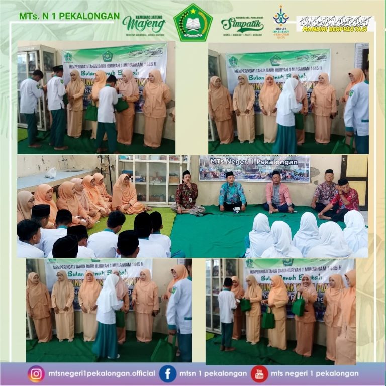 Darma Wanita Persatuan MTs N 1 Pekalongan Beserta Civitas Madrasah Doa Bersama dan Santuni Anak Yatim