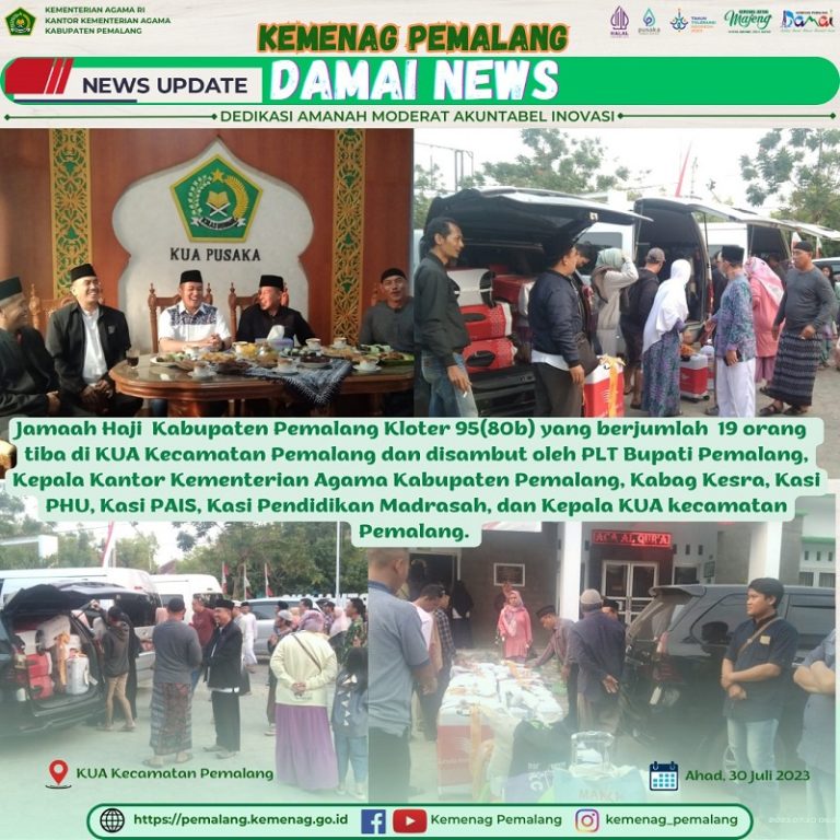 Jemaah Haji Kloter 95 (80b) Tiba di Pemalang