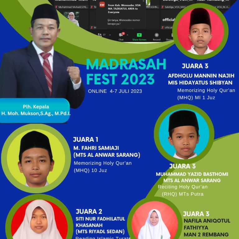 Lima Siswa Juarai Madrasah Fest Tingkat Jateng