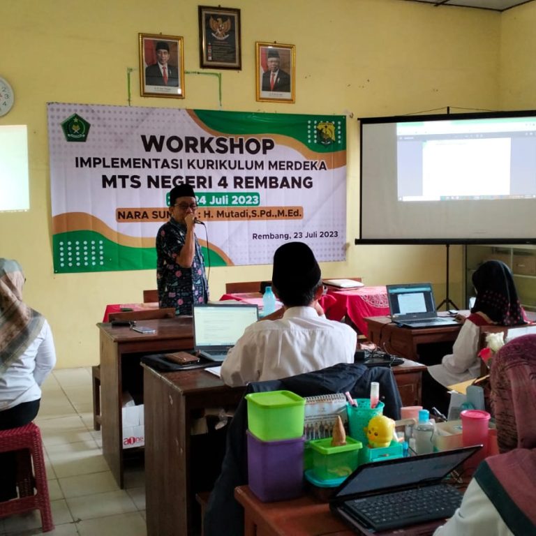 MTsN 4 Rembang Gelar Workshop Implementasi Kurikulum Merdeka