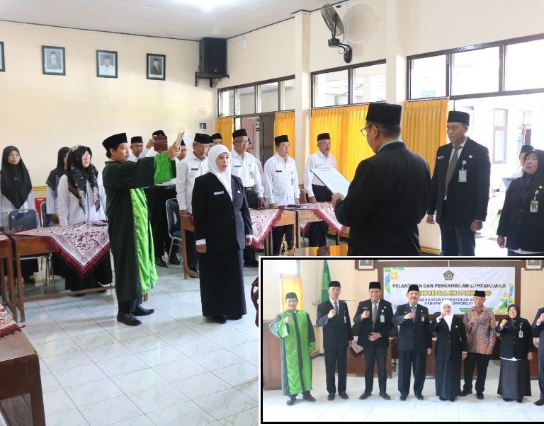 Fathul Inayah Dilantik sebagai Kepala MIN 1 Purworejo