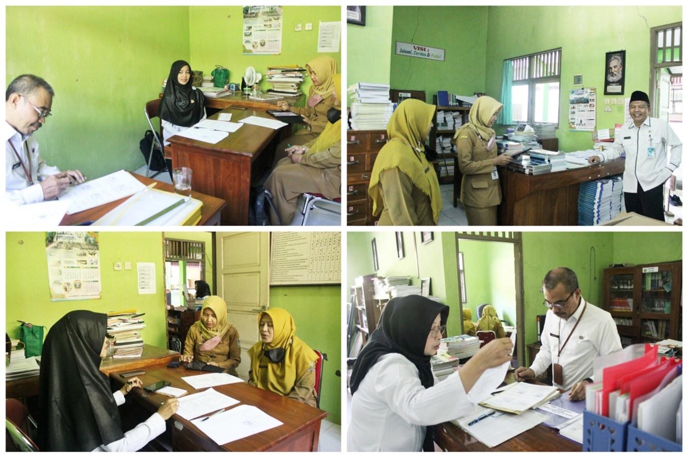 Perpustakaan Baitul Ilmi MTs Negeri 1 Banjarnegara Terima Kunjungan Tim Pendataan Perpustakaan Berbasis Wilayah