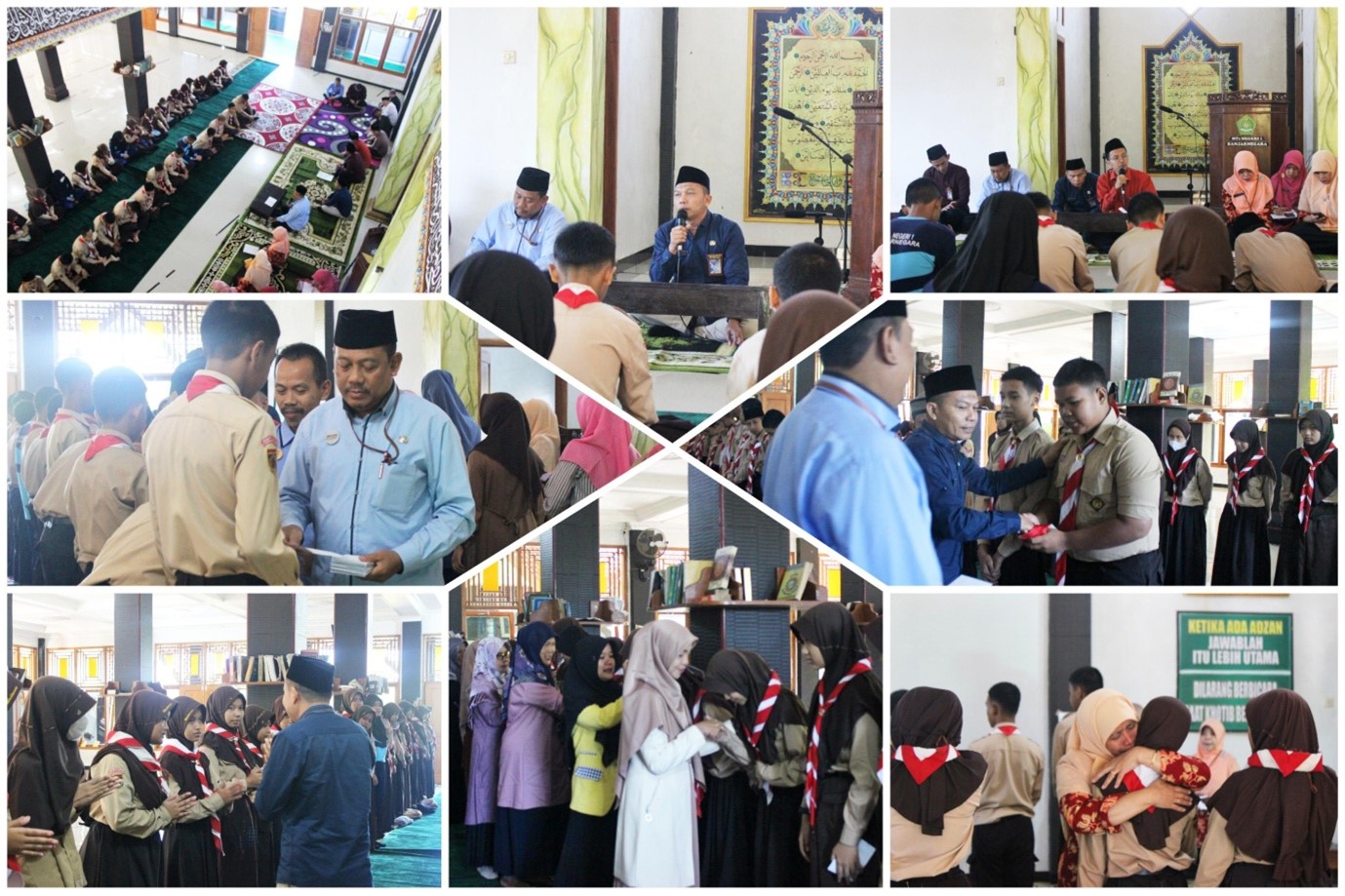 Peringati Hari Asyura–10 Muharram, MTsN 1 Banjarnegara Berikan Santunan