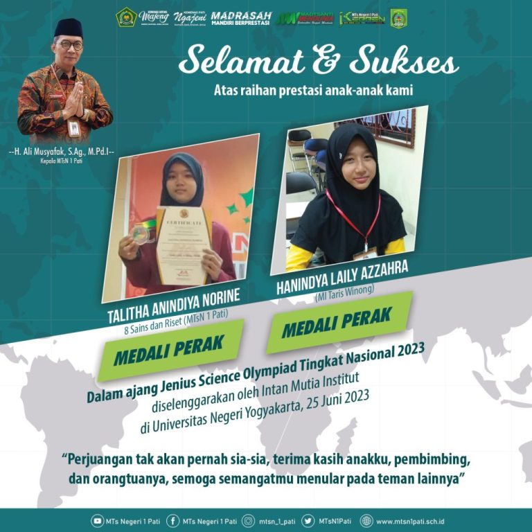 Sukses di Ajang JSO, MTsN 1 Pati Road to Singapore