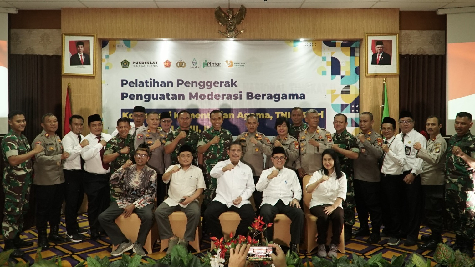 Sambut Tahun Politik, Kemenag Gandeng TNI & Polri Latih Penggerak Moderasi Beragama