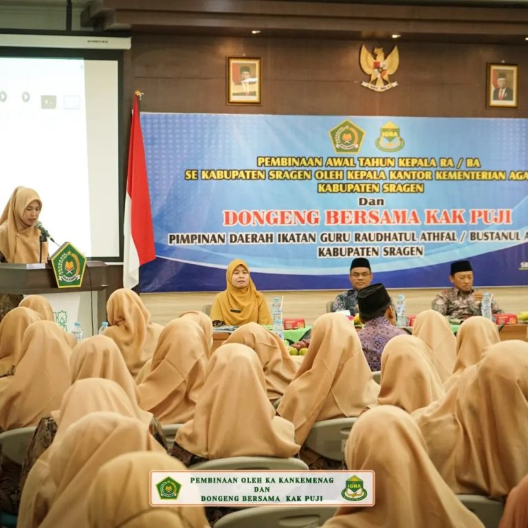 Berikan Pembinaan Awal Tahun Pelajaran, Kakankemenag Sragen Apresiasi Tugas Mulia Guru RA