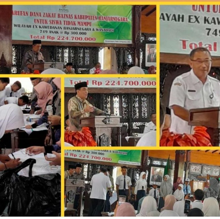 Banjir Rejeki, MTs Negeri 2 Banjarnegara Kembali Mendapat Beasiswa Sebanyak 24 Siswa Dari Baznas Kabupaten Banjarnegara