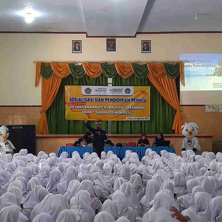 Implementasi P5-P2RA, MAN 2 Rembang Gandeng KPU Gelar Pendidikan Pemilu