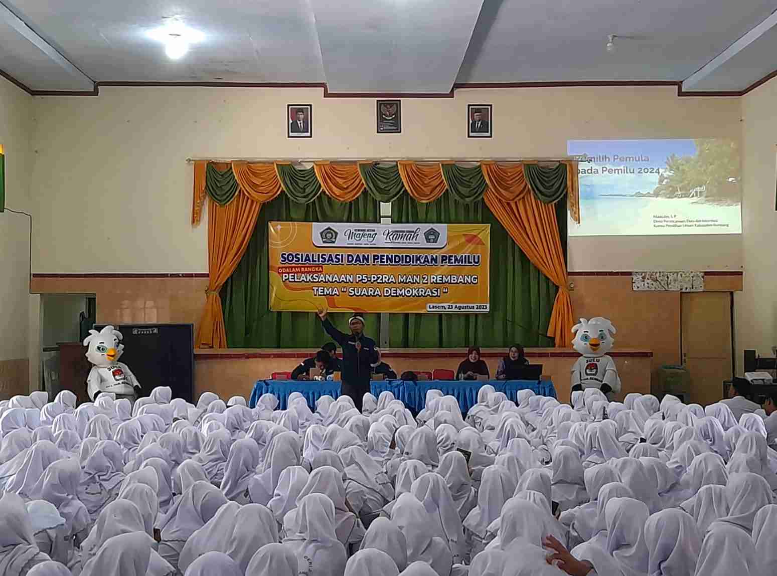 Implementasi P5-P2RA, MAN 2 Rembang Gandeng KPU Gelar Pendidikan Pemilu