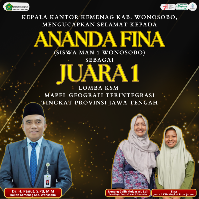 Satu Perwakilan Kemenag Wonosobo Berhasil Tembus Ajang KSM 2023 Tingkat Nasional