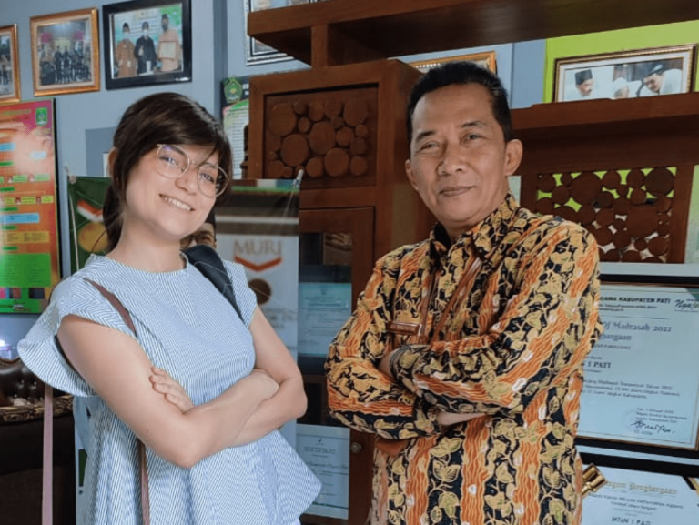 Miss Giulia, Volunteer from Italy, Inspiration for MTsN 1 Pati