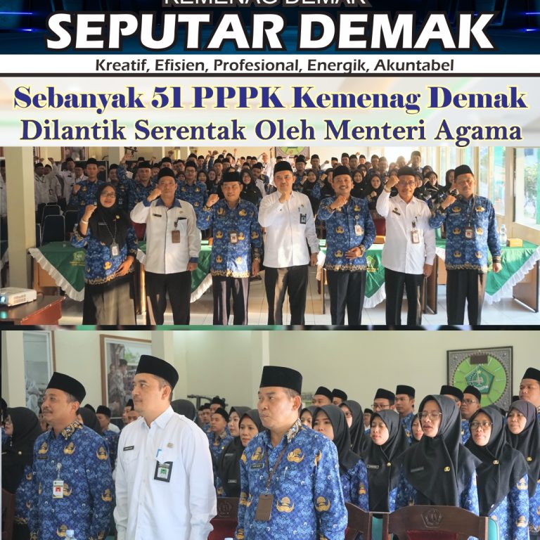 Sebanyak 51 PPPK Kemenag Demak Dilantik Serentak Oleh Menteri Agama