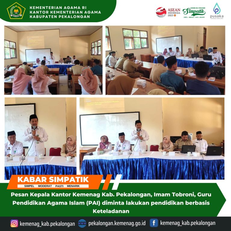 Hadiri Sosialisasi Kurikulum Merdeka, Kepala Kemenag Imam Tobroni Minta Guru PAI Lakukian Pendidikan Berbasis Keteladanan