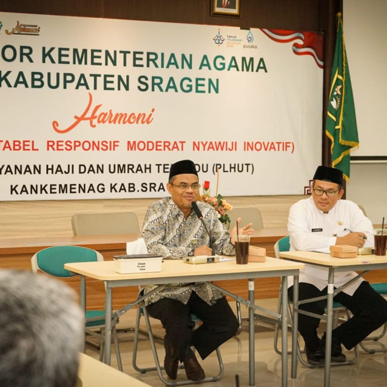 Kankemenag Sragen dan Pemkab Sragen Adakan Evaluasi Pelaksanaan Haji Tahun 2023