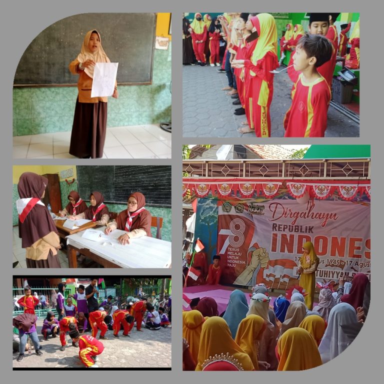 Kemeriahan Lomba dalam rangka HUT RI Ke 78 di MI. Futuhiyyah Palebon