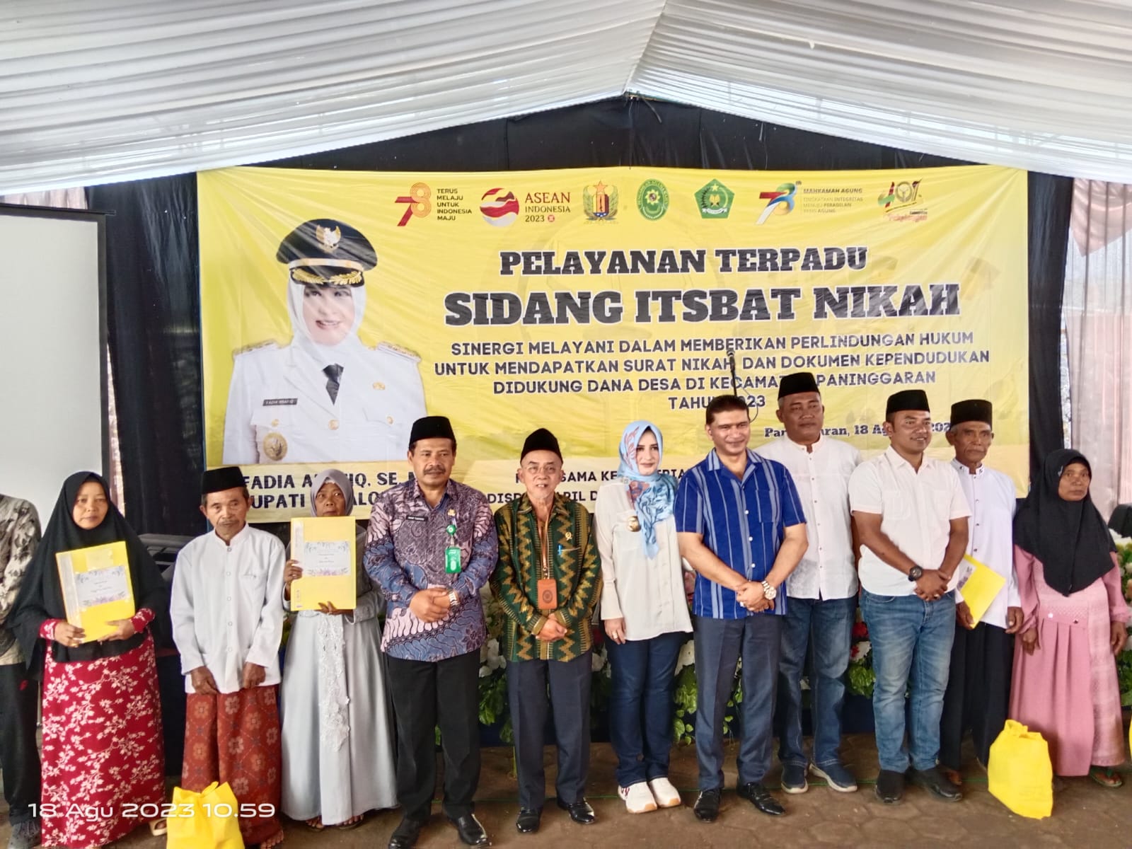 Peringati HUT RI Ke 78 dan Hari Jadi Kab. Pekalongan Ke 401, Kemenag Gelar Itsbat Nikah