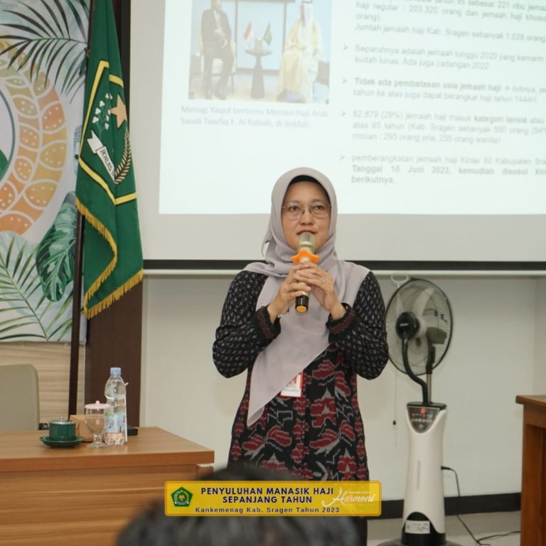 Kankemenag Sragen Bekali Sejak Dini Calon Jemaah Haji