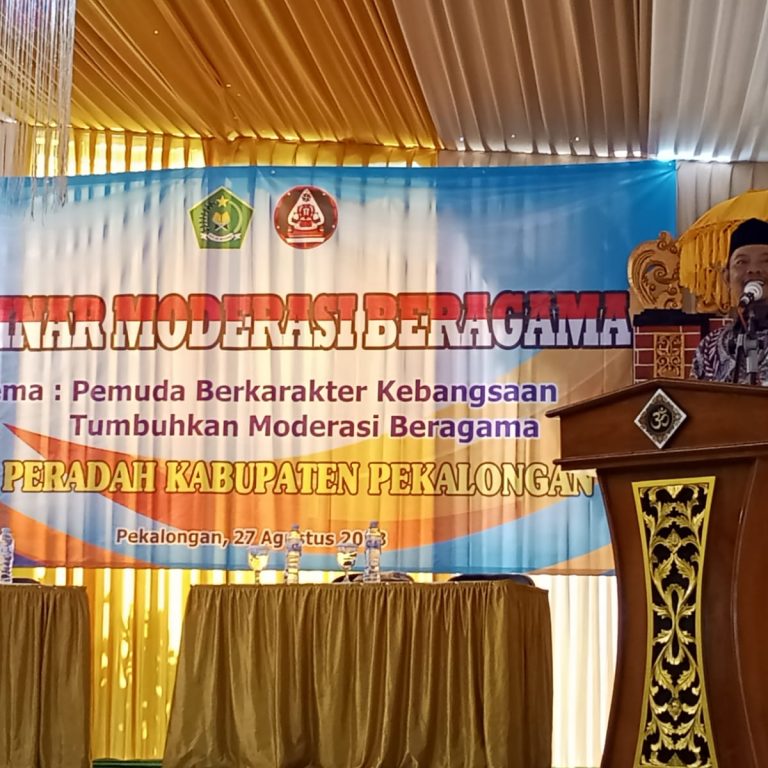 Wakili Kankemenag, Kasi Bimas Islam Buka Seminar Moderasi Beragama