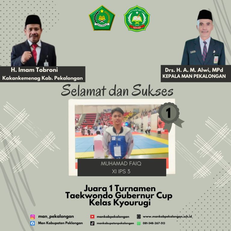 Juara 1 Taekwondo Gubernur Cup 2023