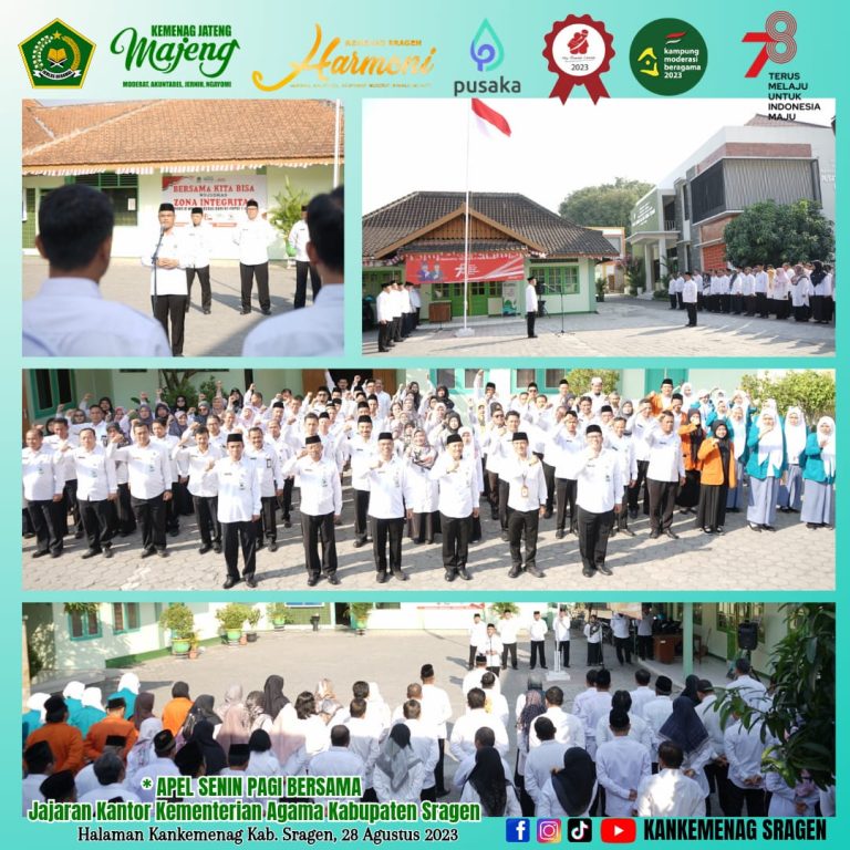 Ikuti Apel Pertama Kali di Kankemenag Sragen, Penyuluh Agama PPPK Diharapkan Menjadi Pelopor Merah Marun