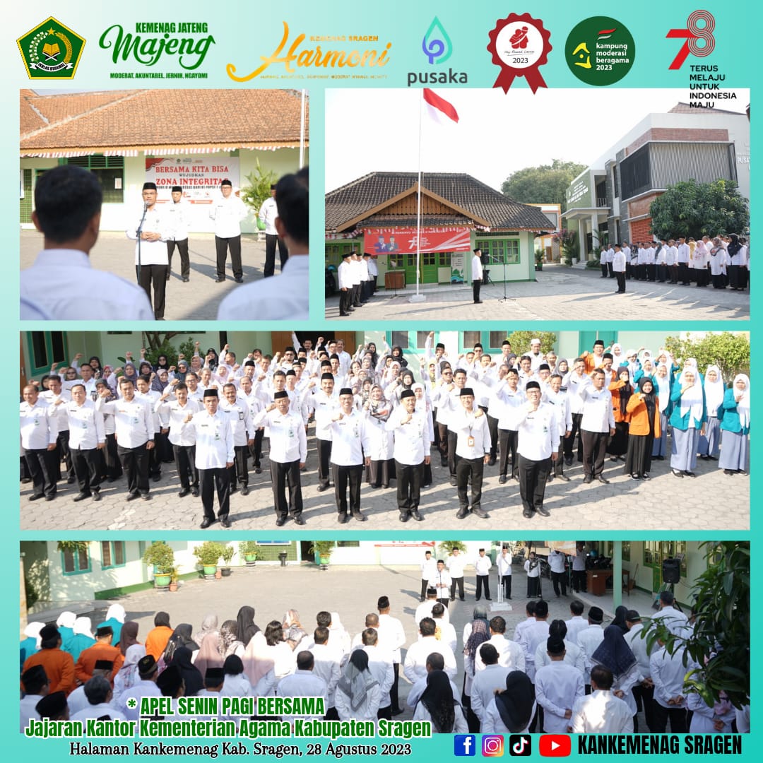 Ikuti Apel Pertama Kali di Kankemenag Sragen, Penyuluh Agama PPPK Diharapkan Menjadi Pelopor Merah Marun