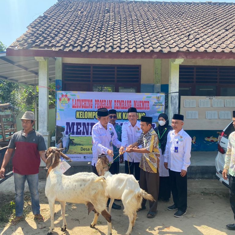 Berdayakan Ekonomi Masyarakat, Baznas Launching Kelompok Ternak Mendo Mandiri Desa Gambiran