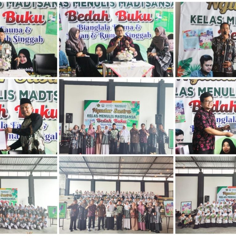 Ngudar Sastra Jadi Bingkai Bedah Buku Kelas Menulis MTs N 1 Banjarnegara