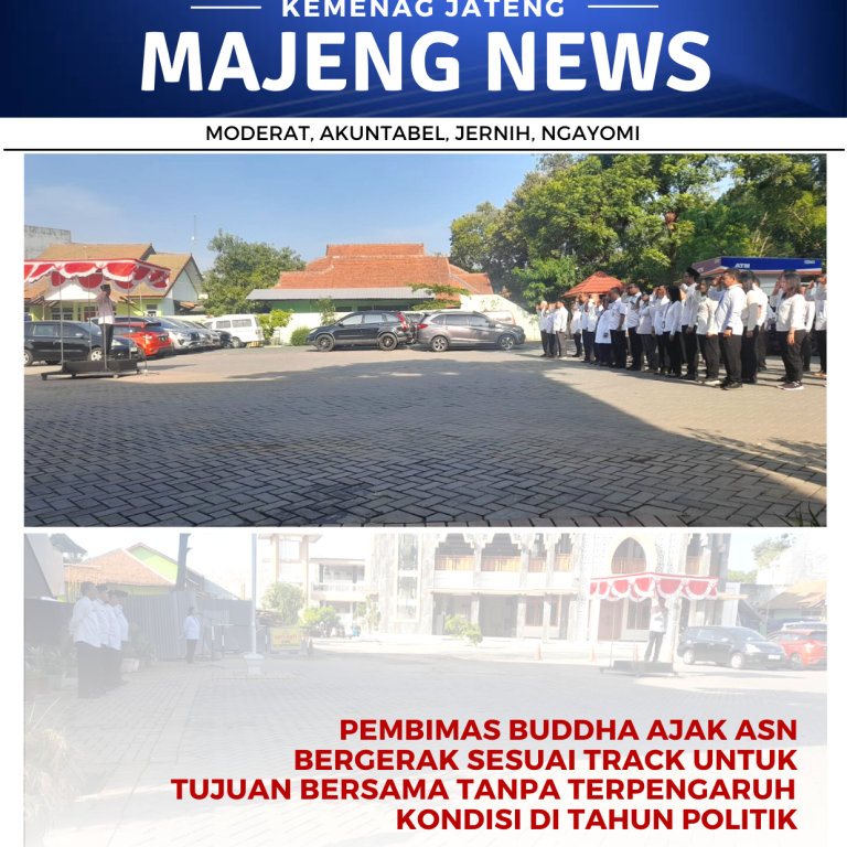 Pembimas Buddha Ajak ASN Bergerak Sesuai Track untuk Tujuan Bersama Tanpa Terpengaruh Kondisi di Tahun Politik
