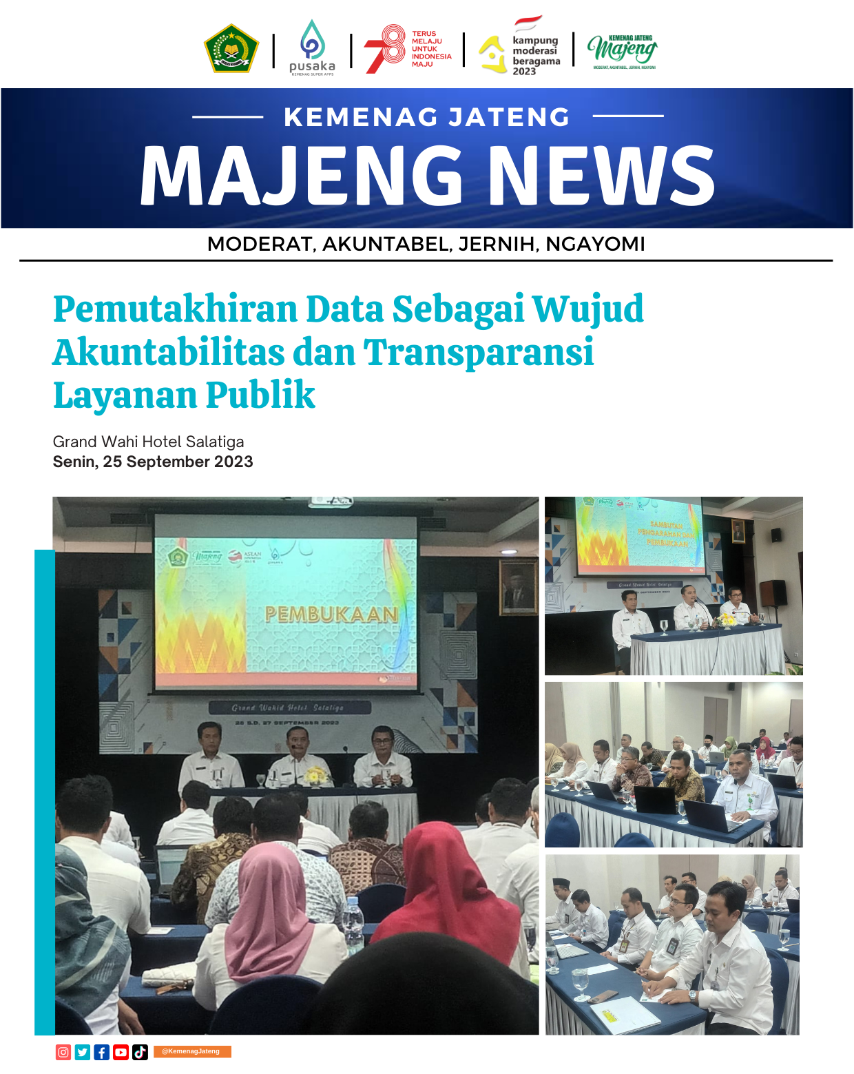 Pemutakhiran Data Sebagai Wujud Akuntabilitas dan Transparansi Layanan Publik