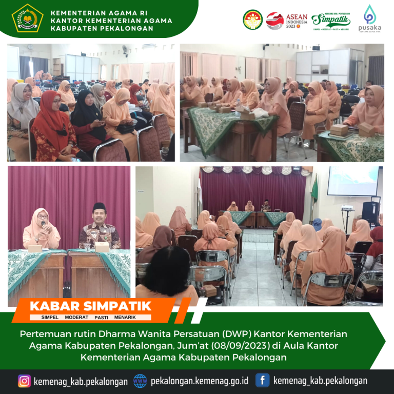 DWP Kankemenag Pekalongan Gelar Pertemuan Rutin