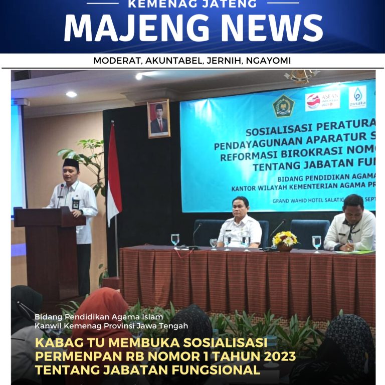 Kabag TU Membuka Sosialisasi PermenPAN RB Nomor 1 Tahun 2023 Tentang Jabatan Fungsional