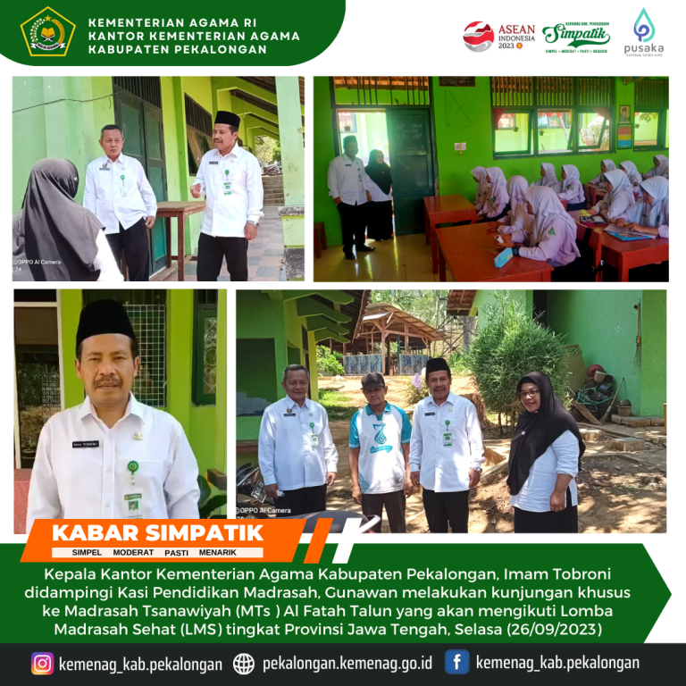 𝗜𝗸𝘂𝘁𝗶 𝗟𝗼𝗺𝗯𝗮 𝗠𝗮𝗱𝗿𝗮𝘀𝗮𝗵 𝗦𝗲𝗵𝗮𝘁, 𝗠𝗧𝘀 𝗔𝗹 𝗙𝗮𝘁𝗮𝗵 𝗧𝗮𝗹𝘂𝗻 𝗗𝗶 𝗞𝘂𝗻𝗷𝘂𝗻𝗴𝗶 𝗞𝗲𝗽𝗮𝗹𝗮 𝗞𝗮𝗻𝗸𝗲𝗺𝗲𝗻𝗮𝗴 𝗞𝗮𝗯. 𝗣𝗲𝗸𝗮𝗹𝗼𝗻𝗴𝗮𝗻