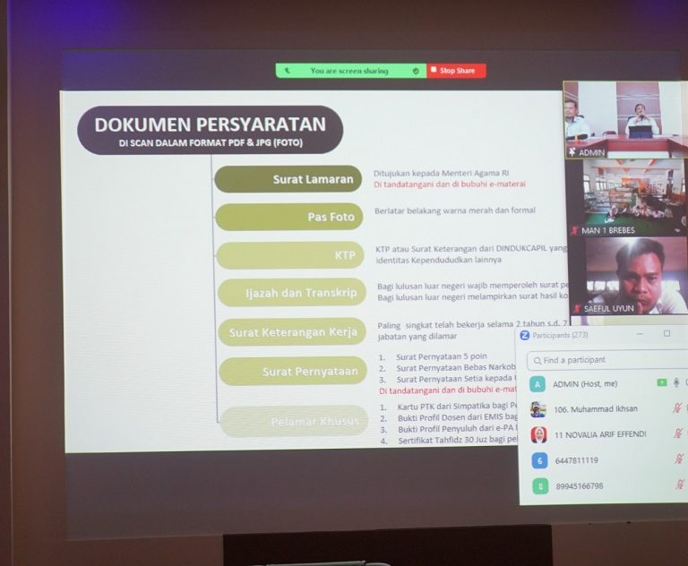 Jadikan Terang Benderang, Kemenag Brebes Sosialisasikan Pendaftaran CPNS dan CPPPK 2023
