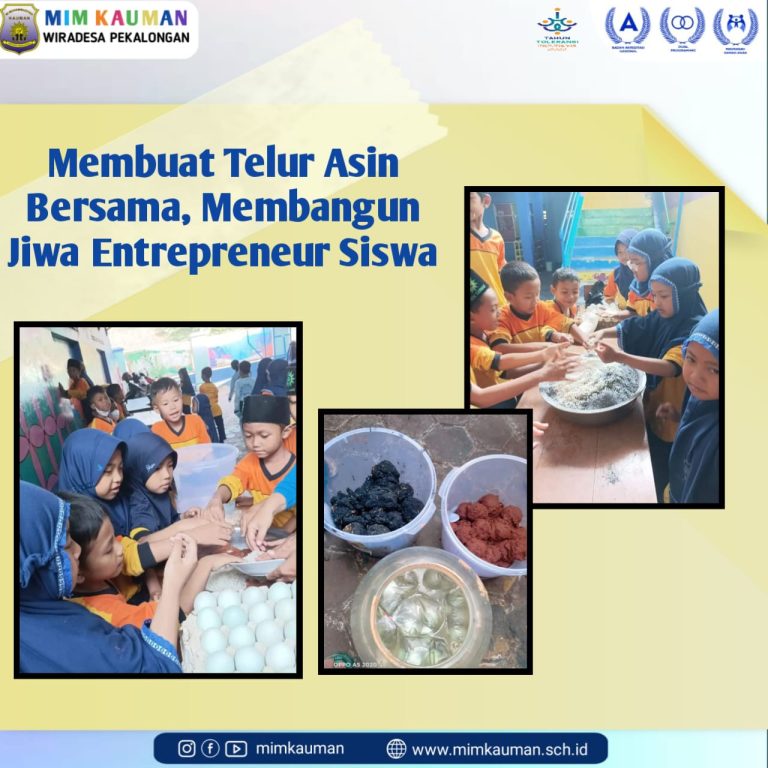 Membuat Telur Asin Bersama, Membangun Jiwa Entrepreneur Siswa