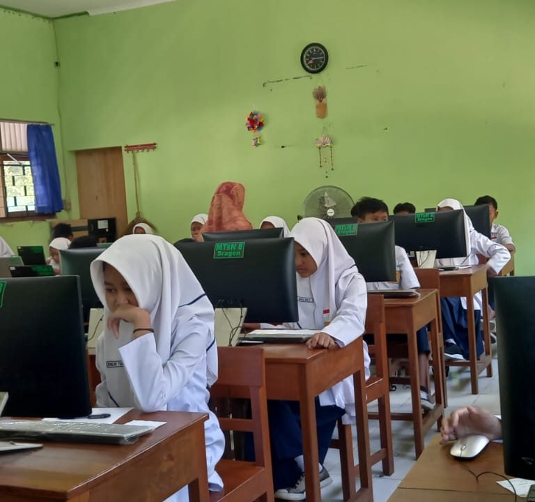 MTsN 8 Sragen Sukses Gelar ANBK Tahun 2023