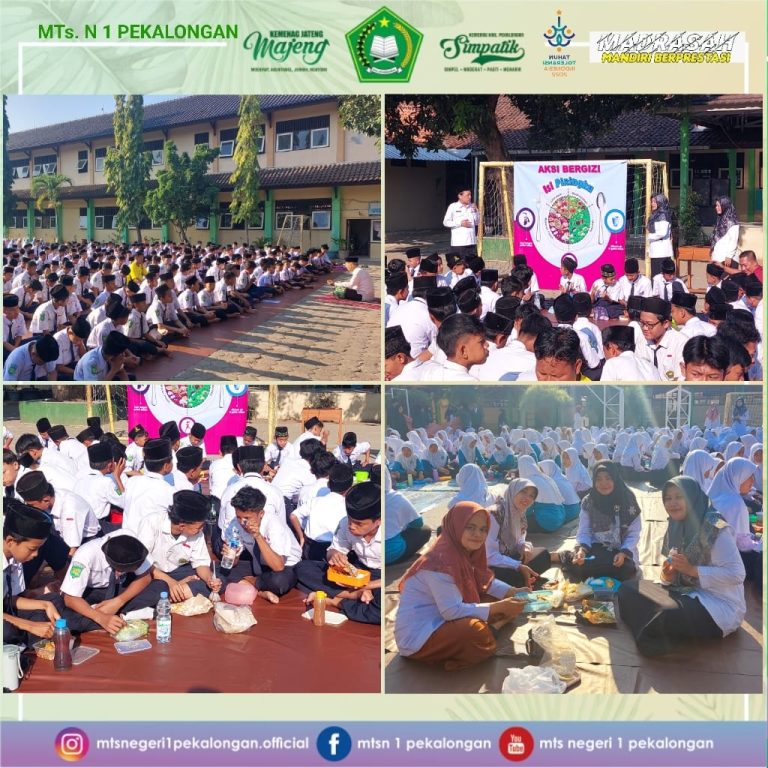 Sosialisasi Aksi Bergizi MTs Negeri 1 Pekalongan: Isi Piringku