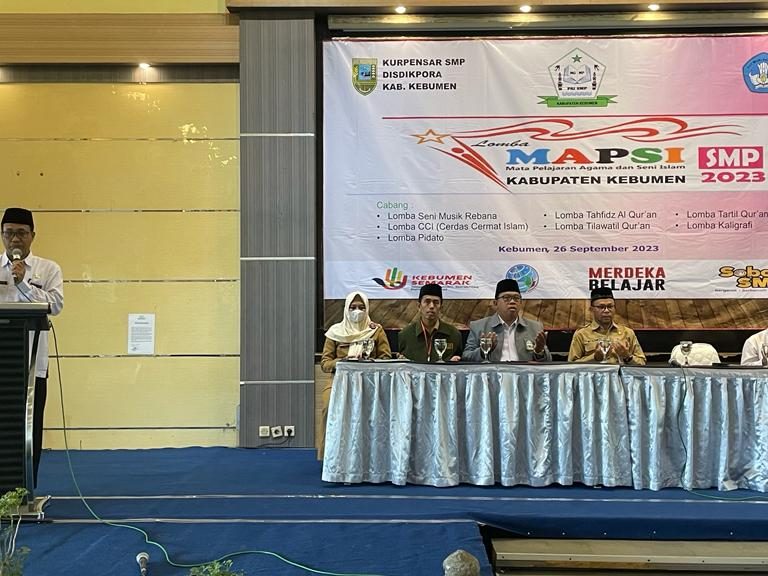 Kakankemenag Kebumen Hadiri Pembukaan Lomba MAPSI SMP Tingkat Kabupaten