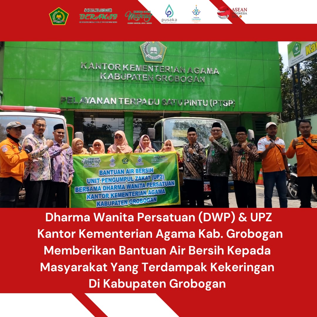 Kemenag Grobogan Bantu Air Bersih Dampak Kekeringan