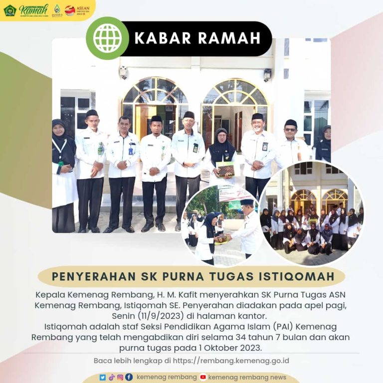 34 Tahun Mengabdi, Istiqomah Masuki Masa Purna Tugas