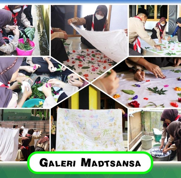 Lewat P5, Risky Arbangi Ajarkan Teknik Ecoprint, Membatik Menggunakan Daun.