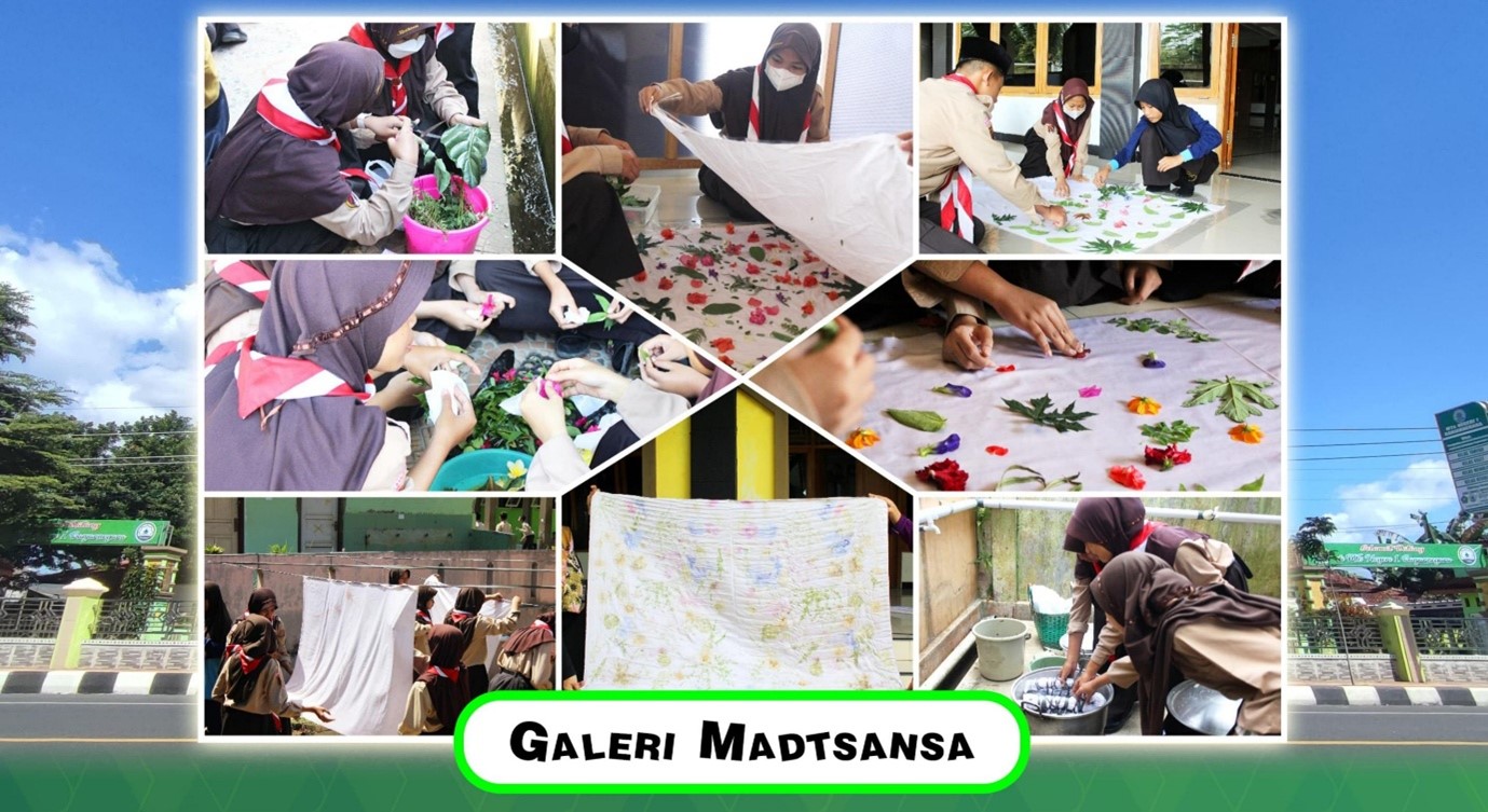 Lewat P5, Risky Arbangi Ajarkan Teknik Ecoprint, Membatik Menggunakan Daun.