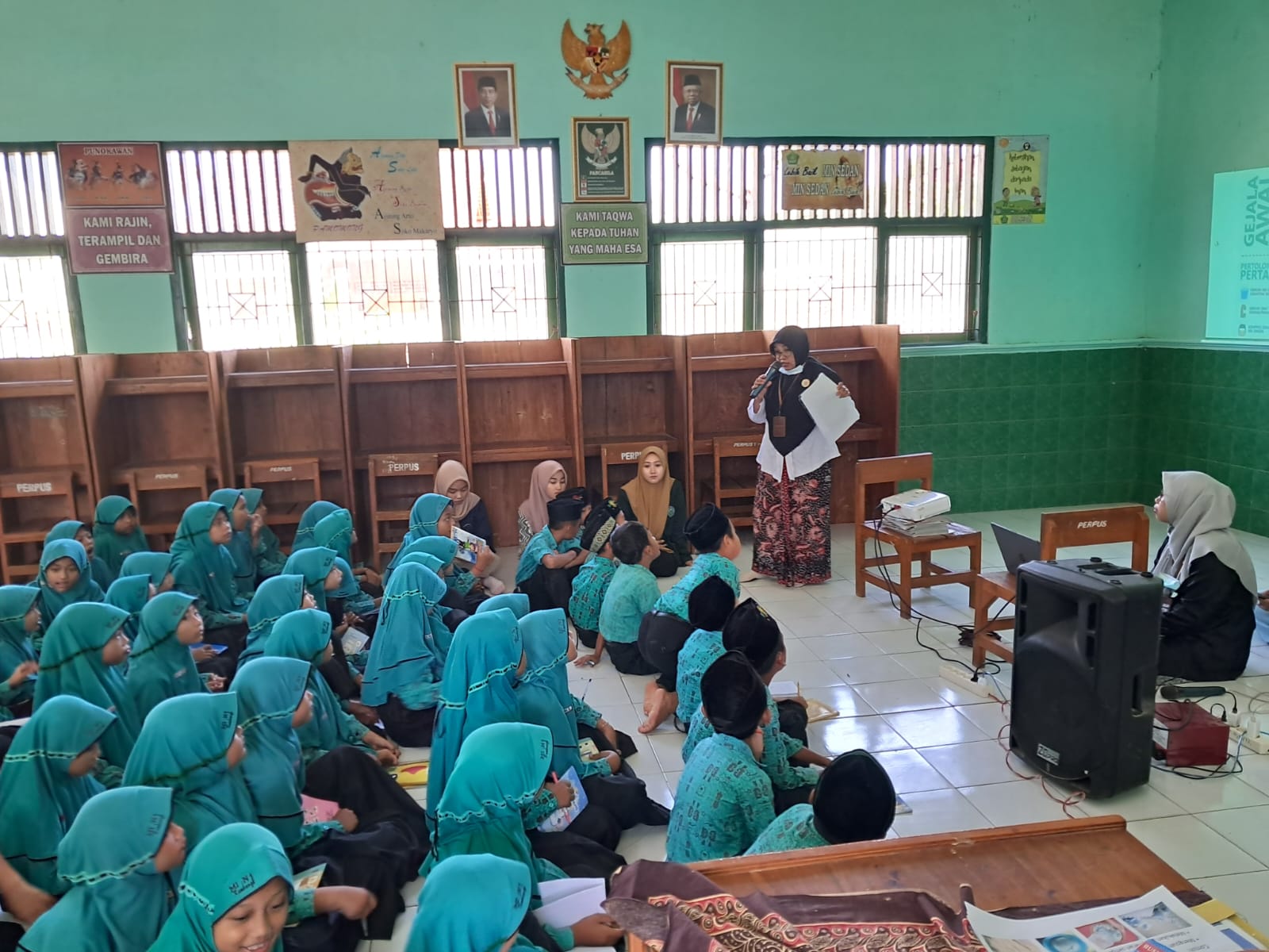 Tingkatkan Kualitas Kesehatan, MIN 1 Rembang Gandeng Puskesmas Sedan Berdayakan Kader STBM