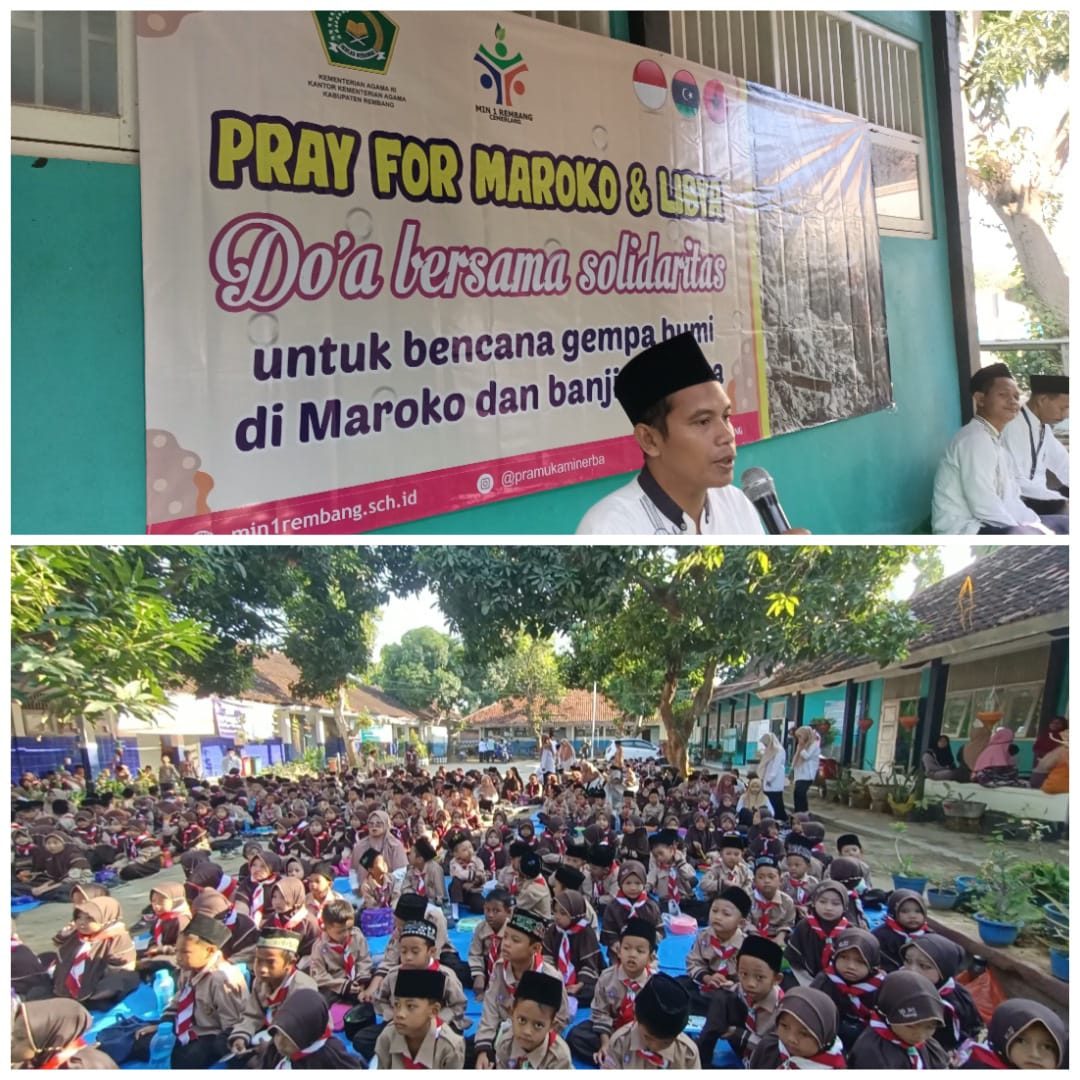MIN 1 Rembang Gelar Doa Untuk Korban Gempa Maroko dan Banjir Libya